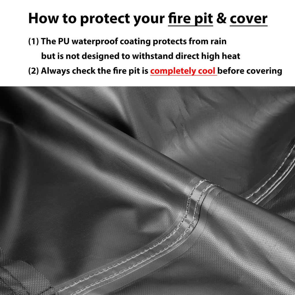 Fire Pit Cover Custom Cover for Propane Firepit, Firepit Table