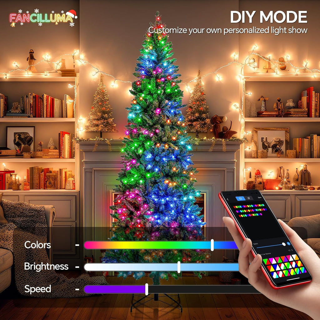 9 FT 550 LED Lights Smart Prelit Pencil Christmas Tree