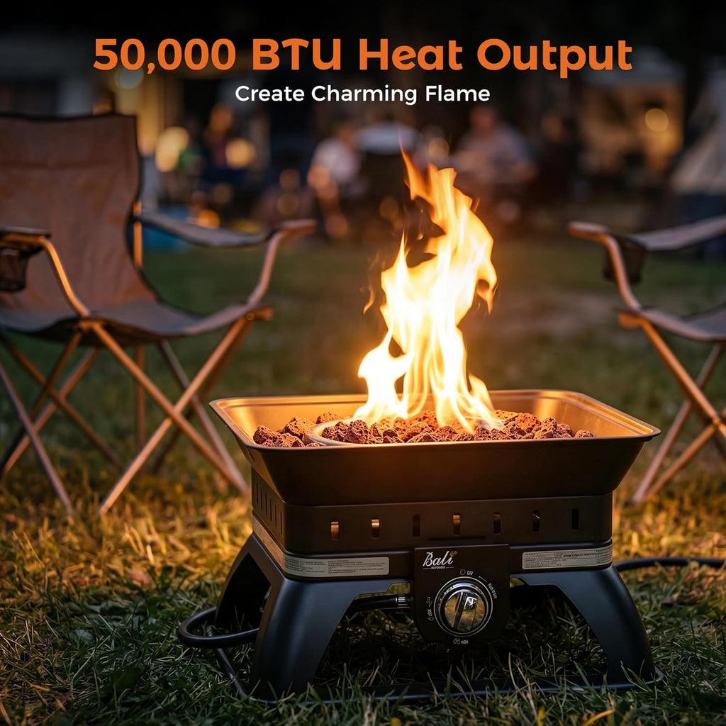 Propane Fire Pit Perfect for Camping Outdoor Fire Pit for Portable Firepits for Outside Outdoor Patio