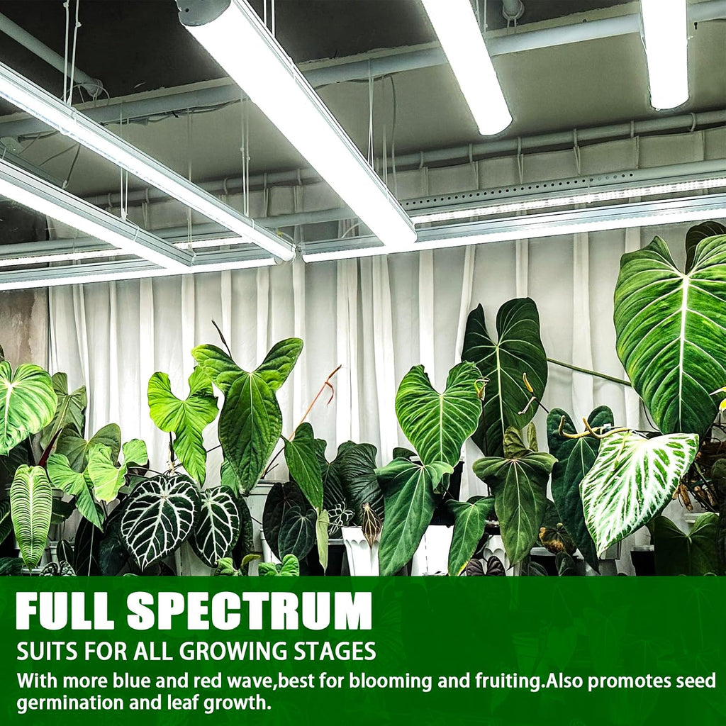 6 Pack 22 Inch T5 Fluorescent Grow Light Bulbs, 24W 6500K Full Spectrum, 2000 Lumens, High Output (HO)