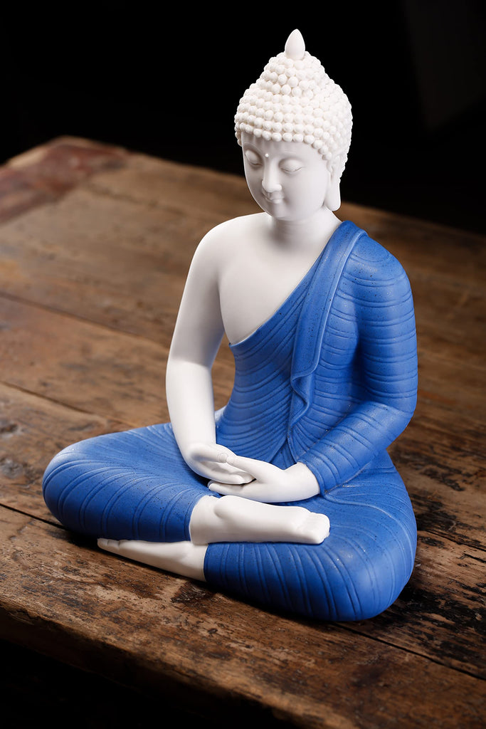 12 inch Ceramic Buddha Statues Decor | Casa Home Living