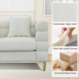 Mikibama Luxury Teddy Sofa Set for Living Room, Modern Decor Furniture Sectional Sofa