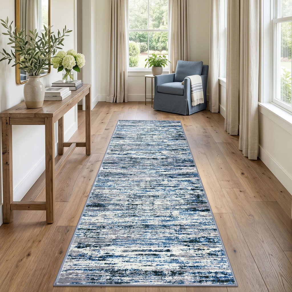 Abstract Washable Runners 3x8 Runner Rug Non Slip Indoor
