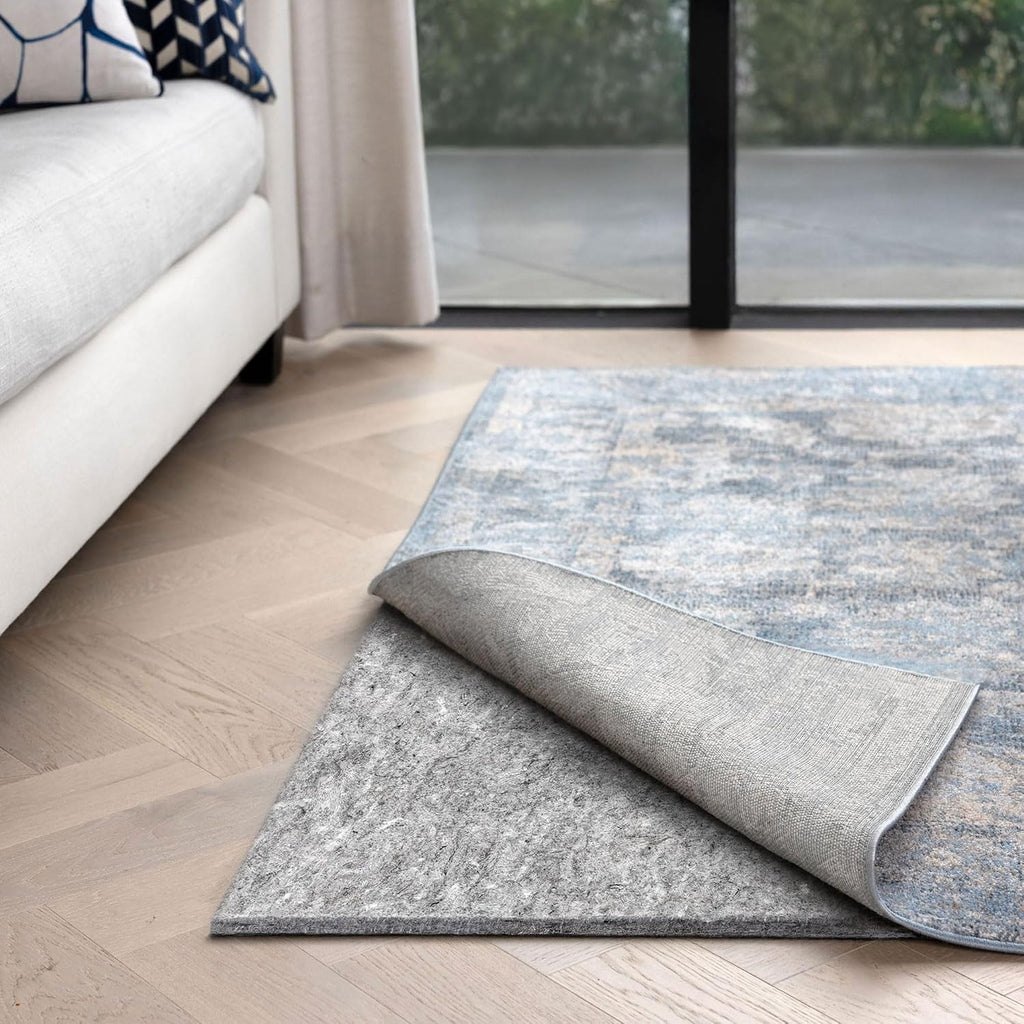 Eco-Complete - 8'x10' - 1/2" Thick - Premiere Felt and Rubber Non-Slip Rug Pad, Made in USA, Low VOCs, 5-Year Warranty - Set of 80