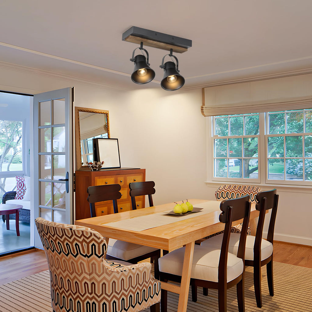Track Light Fixtures, Adjustable Ceiling/Wall Mount, Industrial Black Kitchen Track Lighting