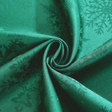Christmas Green Tablecloth Rectangle, Jacquard Spill Proof Table Cloth with Snowflake Patterns, Dama