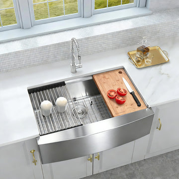 33 Inch Farm Sink, Stainless Steel Farmhouse Kitchen Sink