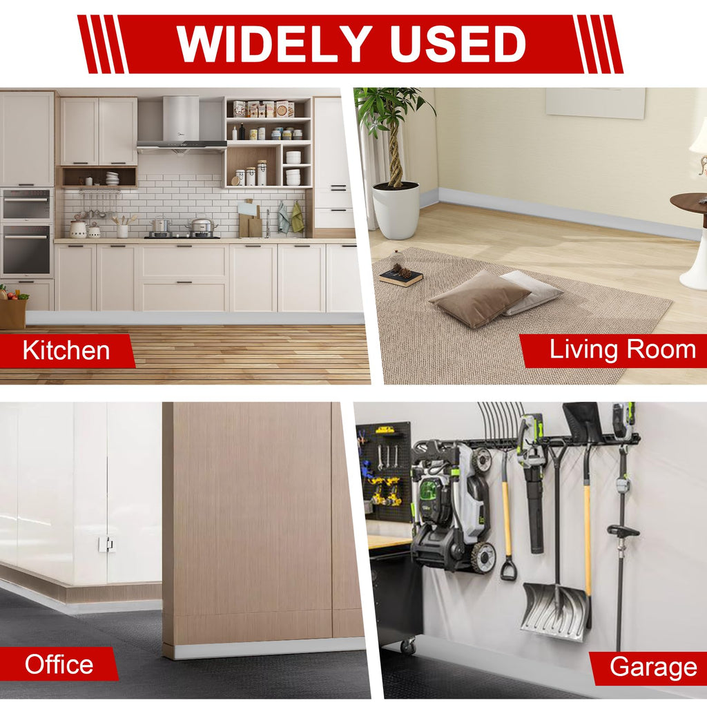 Flexible Wall Base Moulding Trim, Self-Adhesive Vinyl Wall Molding for Walls, Peel and Stick Molding Trim for Vinyl