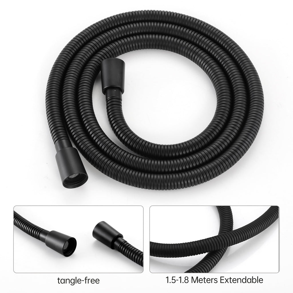 Handheld Shower Head with Extra Long Hose Shower Wand Holder Set