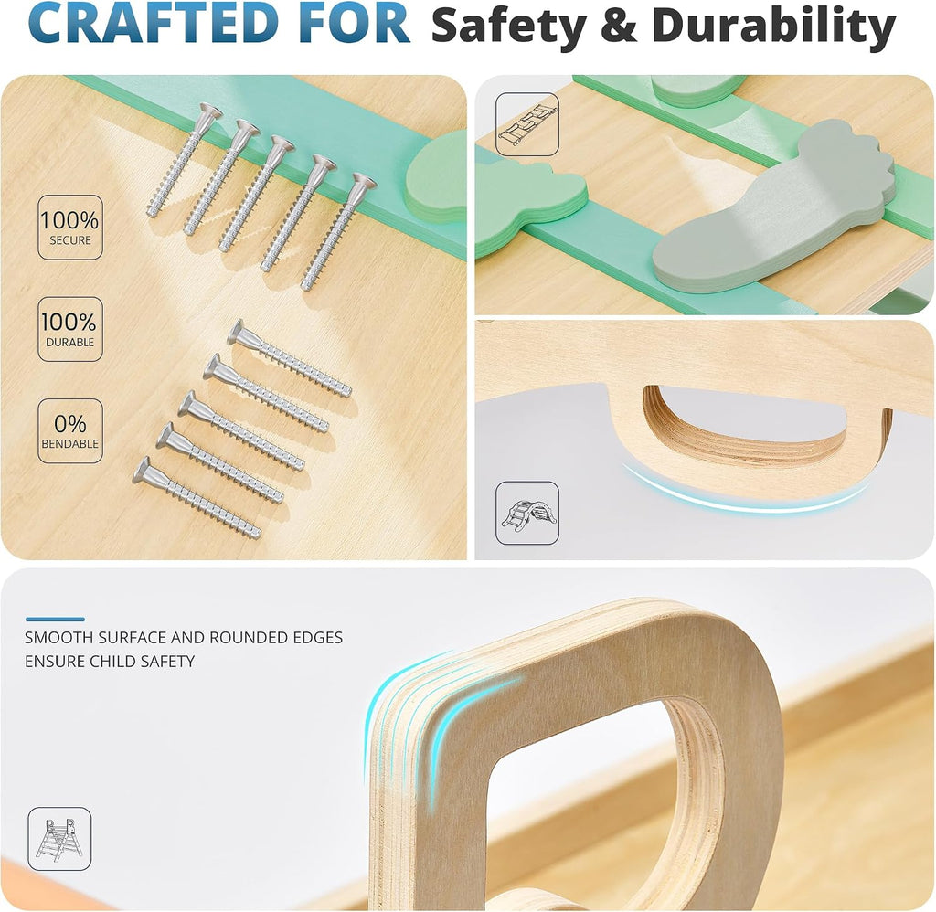 In-1 Triangle Set, Climbing Toys for Kids Emerald Forest