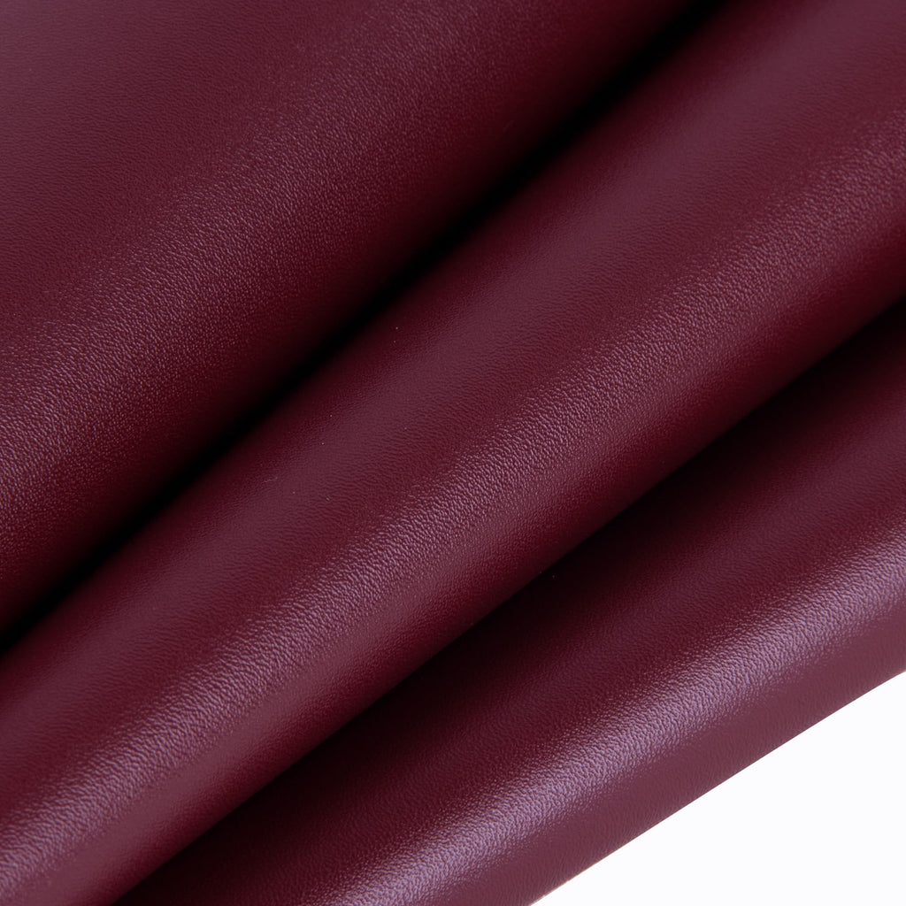 Smooth Faux Leather Fabric 16" x 54" Soft Solid Color Vegan Synthetic Leather Sheet, Large Size for Upholstery