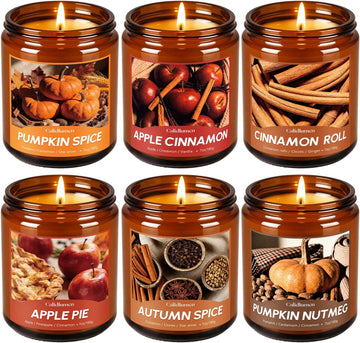 Fall Scented Candles - Soy Wax Candle, 42 oz - Set of 42