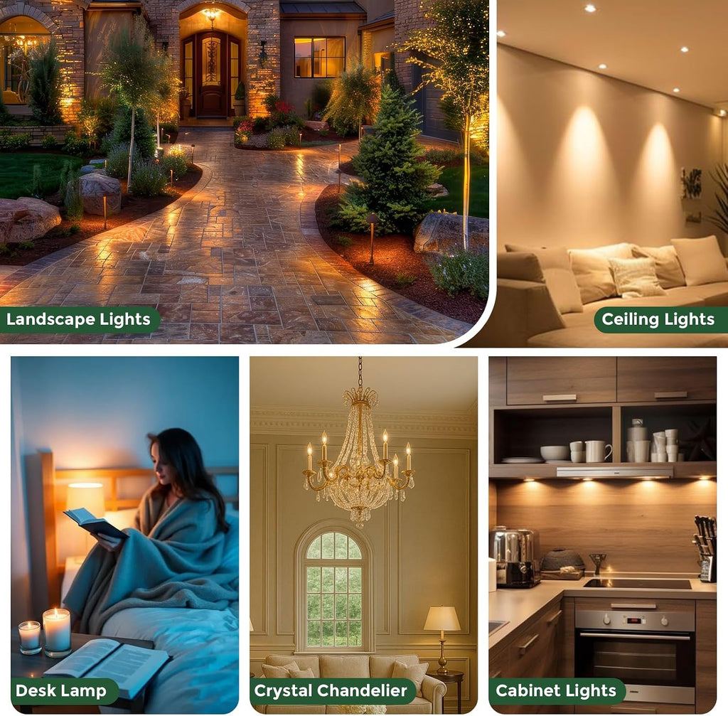 G4 LED Bulb 4W 480LM 2700K Warm White, 12V AC/DC, 360° Beam Angle, T3 Halogen Replacement, High-Efficiency Ceramic