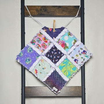 Quilt, Crib Quilt, Security Blanket, Baby Lovey Blanket, Minky Lovey Blanket, Baby Shower Gift, Wonderland Quilt