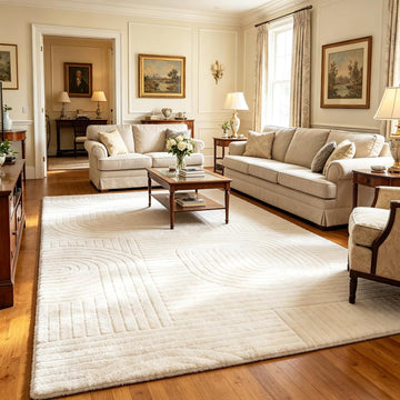 Beige Solid Color Area Rug, Washable Rugs Bedroom