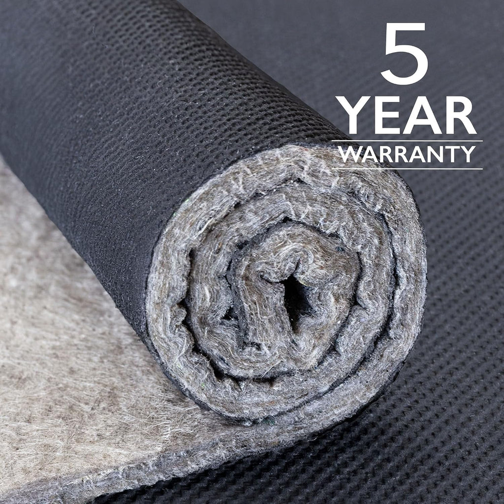 Eco-Complete - 9'x12' - 1/2" Thick - Premiere Felt and Rubber Non-Slip Rug Pad, Made in USA, Low VOCs, 5-Year Warranty - Set of 108