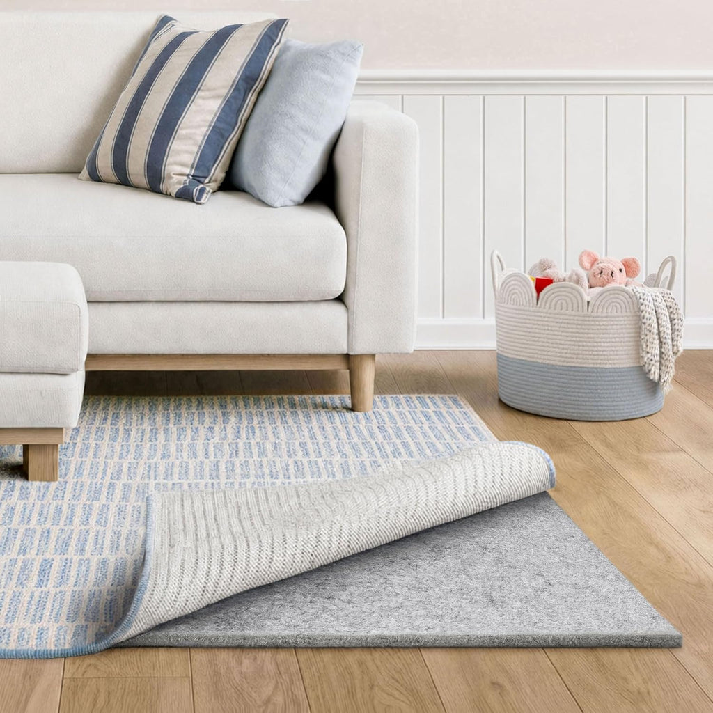 Basics - 5'x7' - 1/2" Thick - 100% Felt - Protective Cushioning Rug Pad - Safe for All Floors and Finishes Including - Set of 35