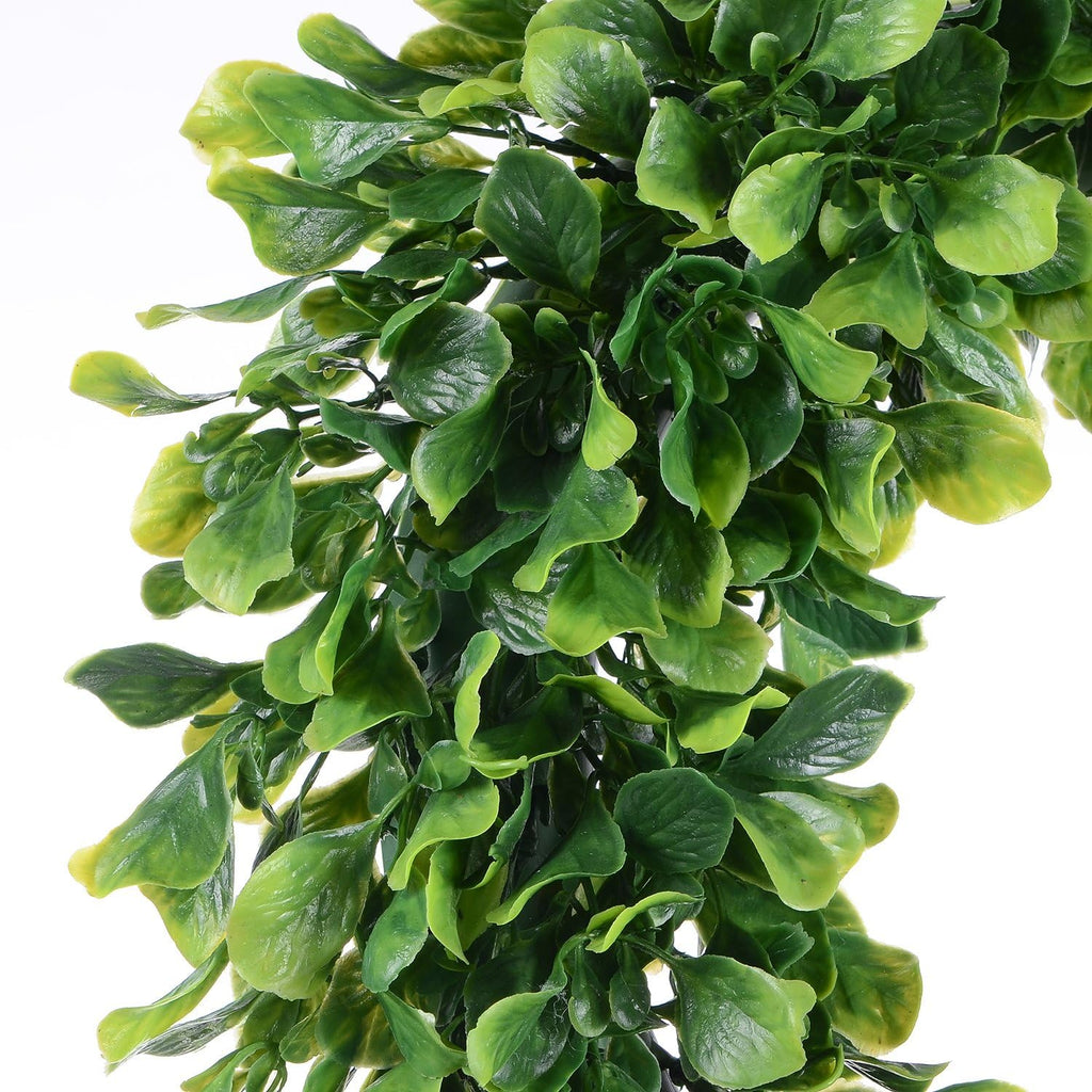 15" Boxwood Wreath - Artificial Green Leaves Wreath for Front Door, Wall, Window & Party Decor