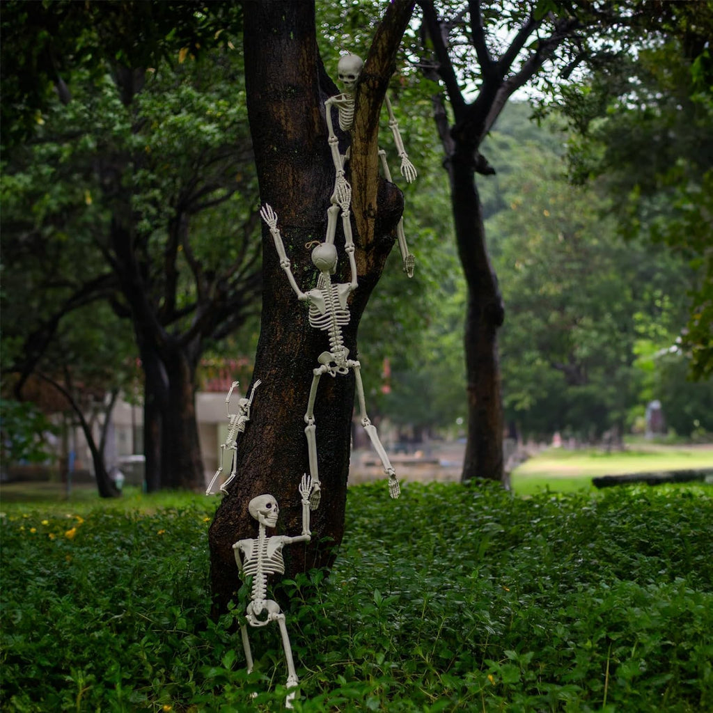 2-Pack 36-Inch Easy to Pose Skeleton Halloween Decoration - Set of 2