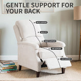 Recliner Chair, Fabric Recliner with Soft Armrest