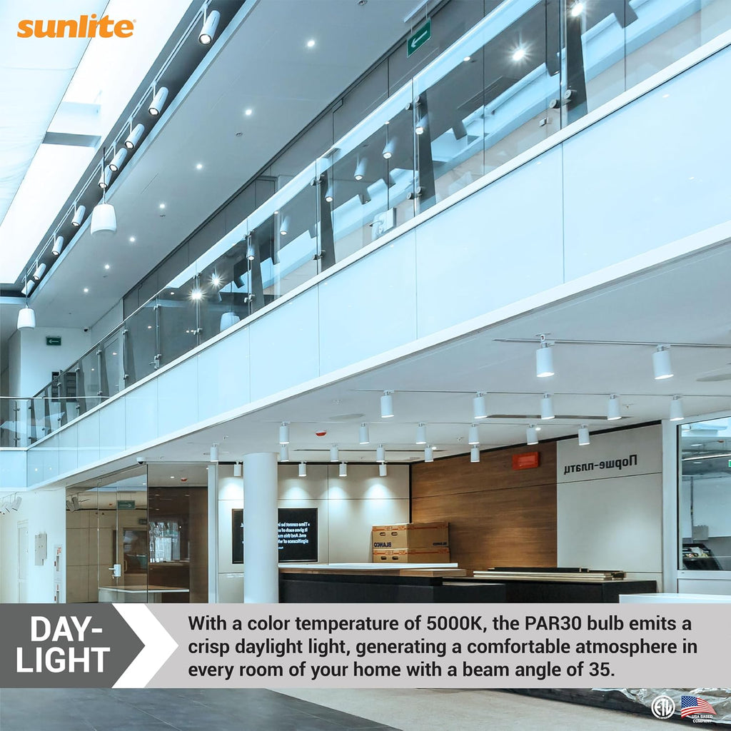 LED PAR30 Long Neck Recessed Light Bulb, 9 Watt, (75W EQ), 850 Lm, Medium E26 Base, Dimmable, ETL Listed, 35 Degrees