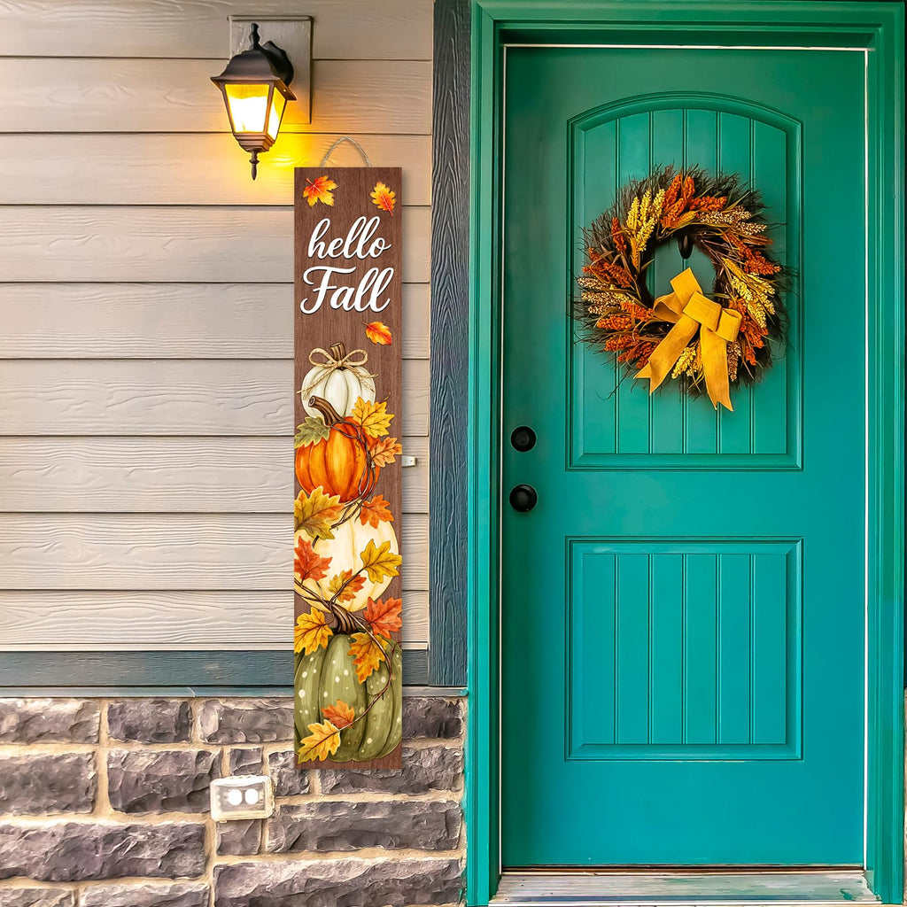 Hello Fall Front Porch Sign, 47"