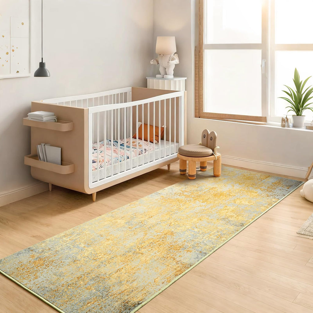 Runner Rug Hallways Runner Rug Non Slip 2'6''x8' Washable Long Runner Rugs with Rubber Backing Soft Abstract Carpet