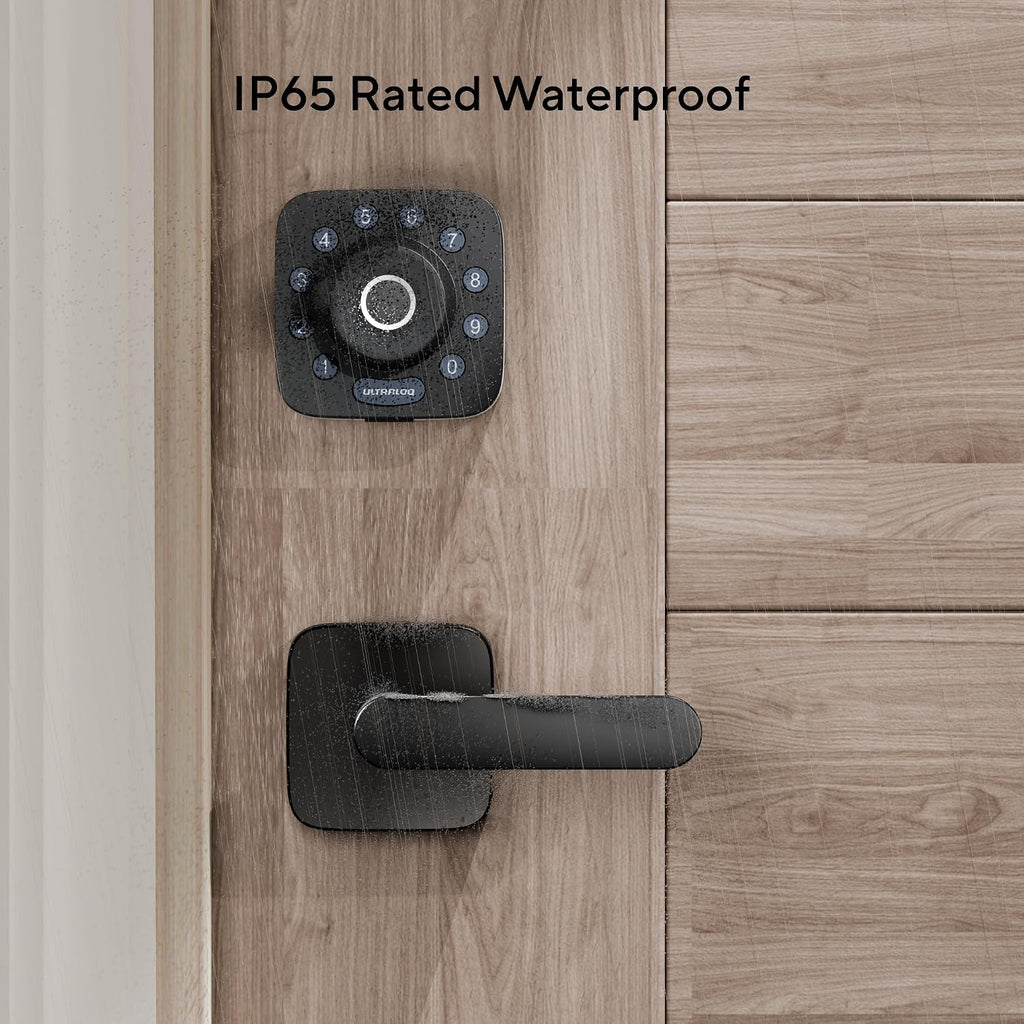 Passage Lever Door Handle, Reversible Black Front Door Handle No Lock or Exterior Door, Closet, Hallway - Door Lever