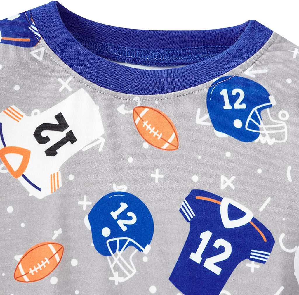 Boys 100% Cotton Pajamas for Kids 2 Piece Long Sleeve PJs Space Sleepwear for Toddler