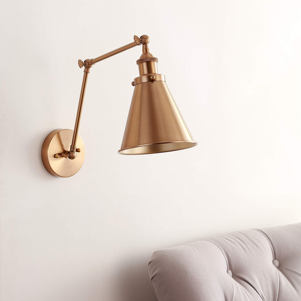 Rover 1-Light Wall Sconce 7", Brass Gold