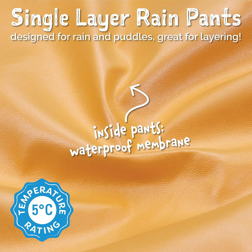 Girls' Puddle-Dry Rain Pants for Toddlers