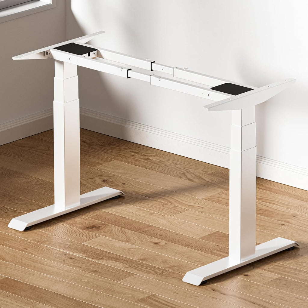 Dual Motor 3-Stage Electric Standing Desk Frame,3 Memory Height Presets, Table Legs Up to 49.2", DIY Workstation