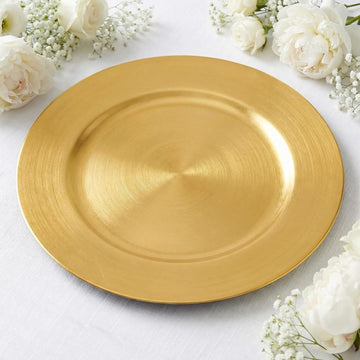 13inch Gold Charger Plates,Chargers for Dinner Plates - Set of 8