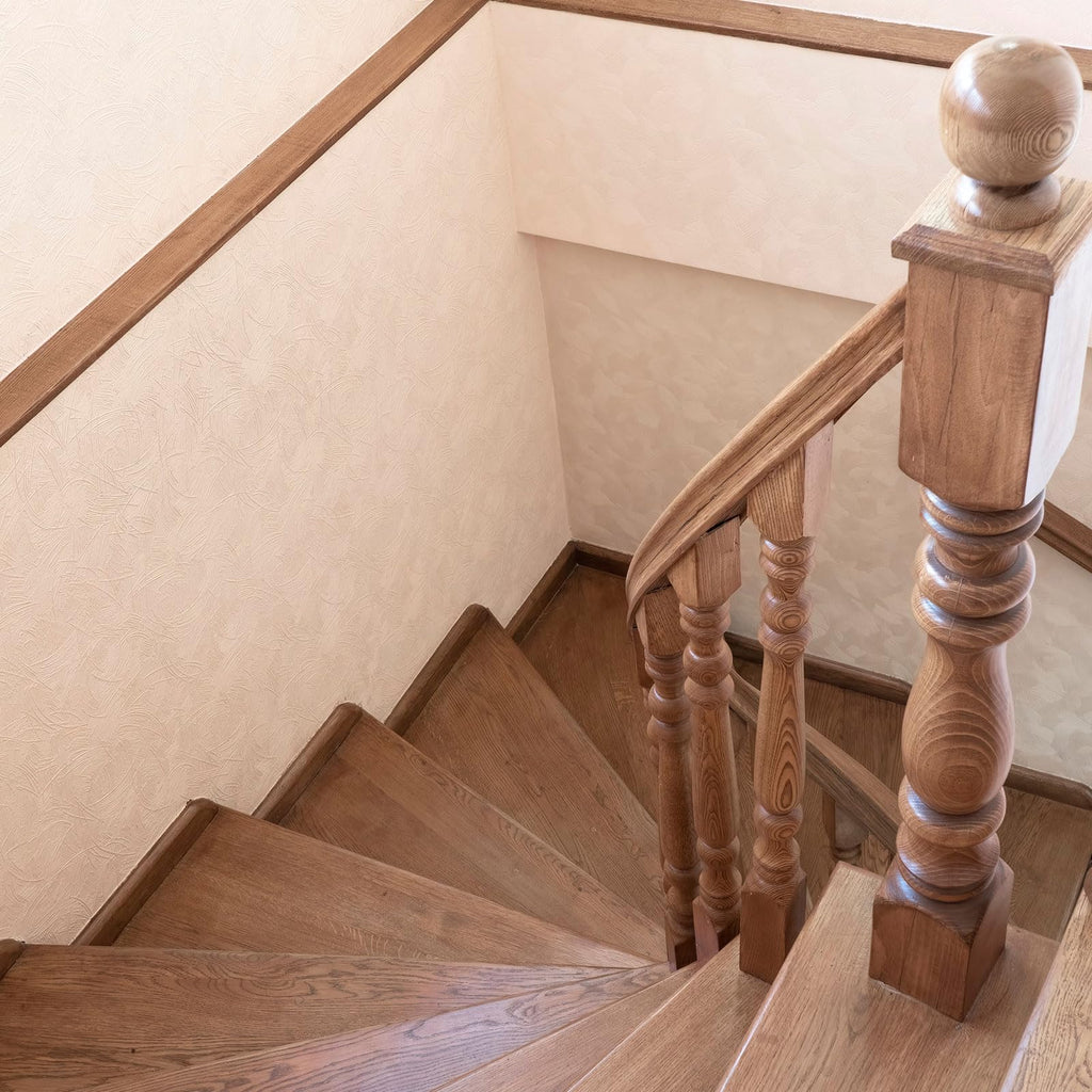 42 Inch FAS Red Oak Stair Treads with Small (3/4") Square Nose Profile Unfinished Bullnose Wood Treads Caps for Stair