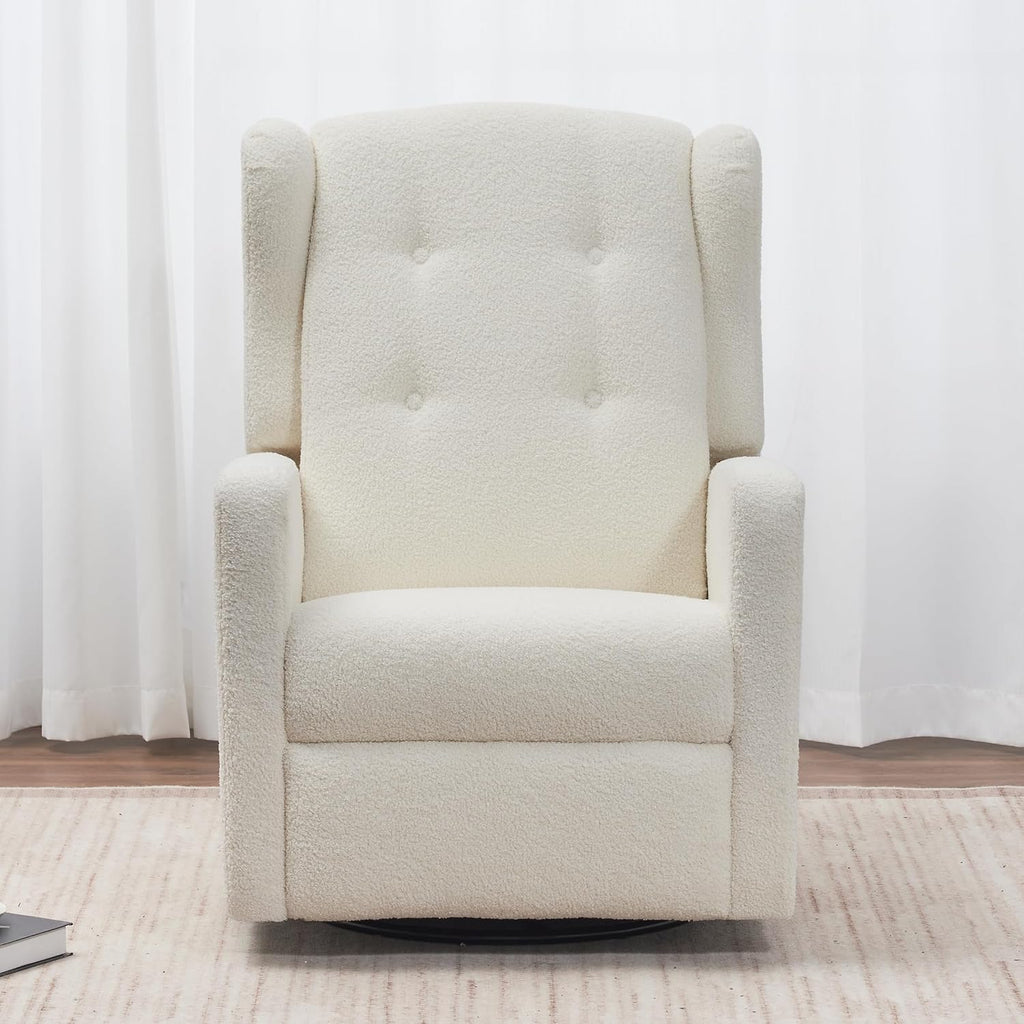 Swivel Rocker Power Recliner Chair , 270° Swivel Glider Recliner with USB & Type-C Charging, Electric Reclining Chair