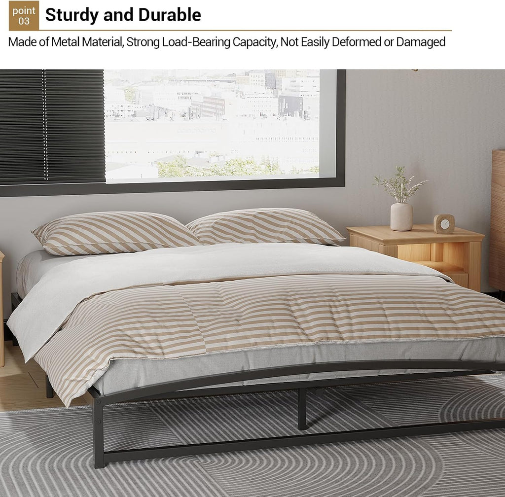 Low Bed Frame Queen Size - Black