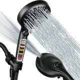 Filtered Shower Head with Handheld, 9 Spray Modes 2.5GPM High Pressure Showerhead with ON OFF Pause Switch
