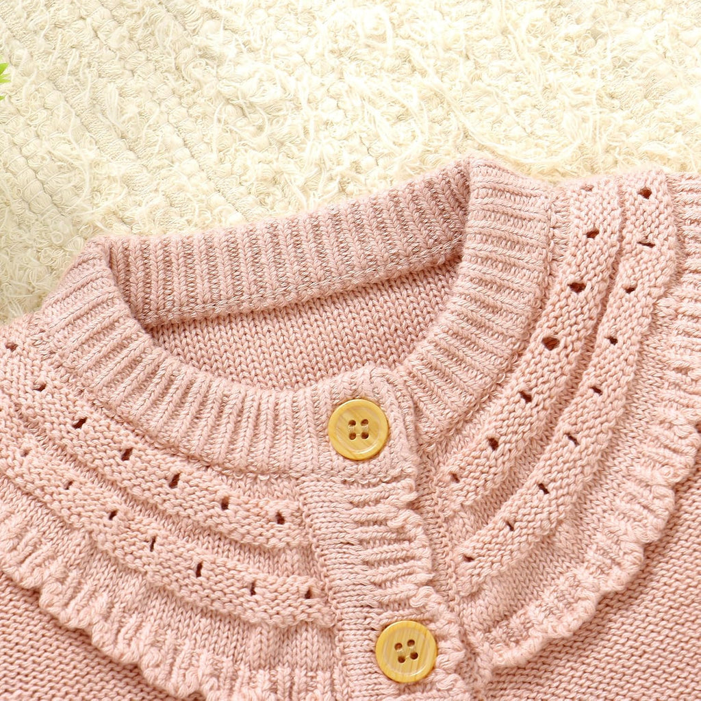 Baby Romper Cotton Knit Sweater Set