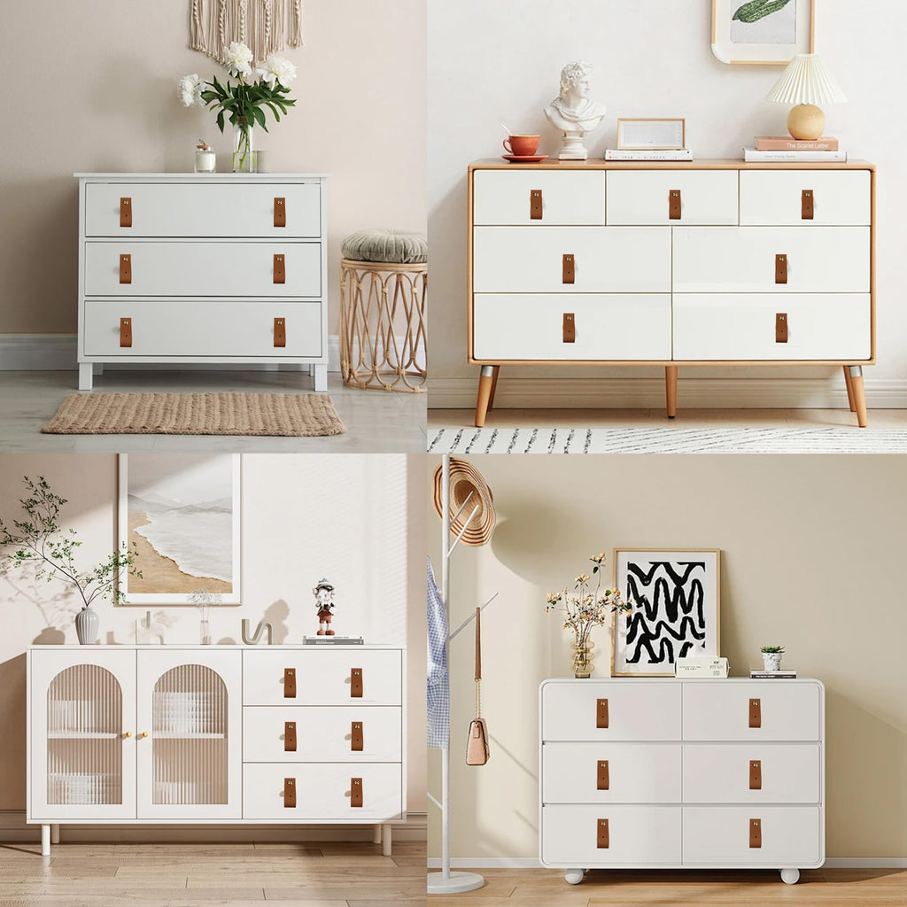 8PCS Leather Drawer Pulls, Modren Leather Pulls Handles, Soft Leather Cabinet Pulls knobs, Leather Furniture Pulls or