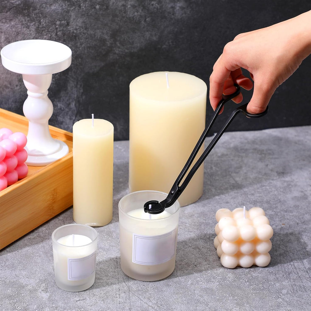 Wholesale Candle Wick Trimmer Cutter, Stainless Steel Wick Clipper Cutter, Matte Black Wick Candle Scissor - Set of 5