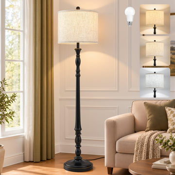Floor Lamps, 60" Vintage Standing Lamp Office