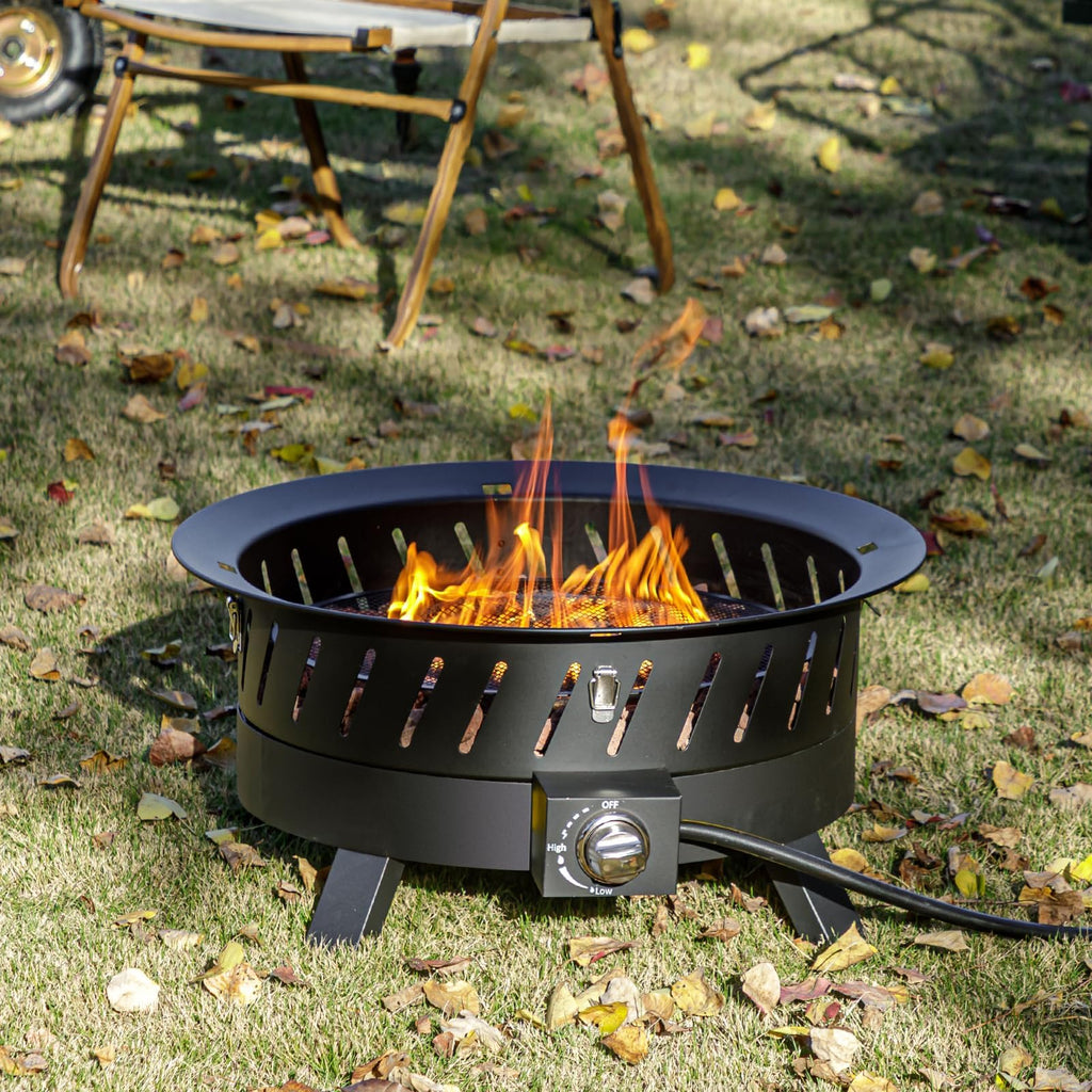 24 inch Portable Propane Fire Pits with Grill