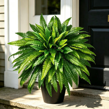 Fake Ferns, 48in Artificial Ferns for Outdoors, 88 Fronds Large Boston Fern