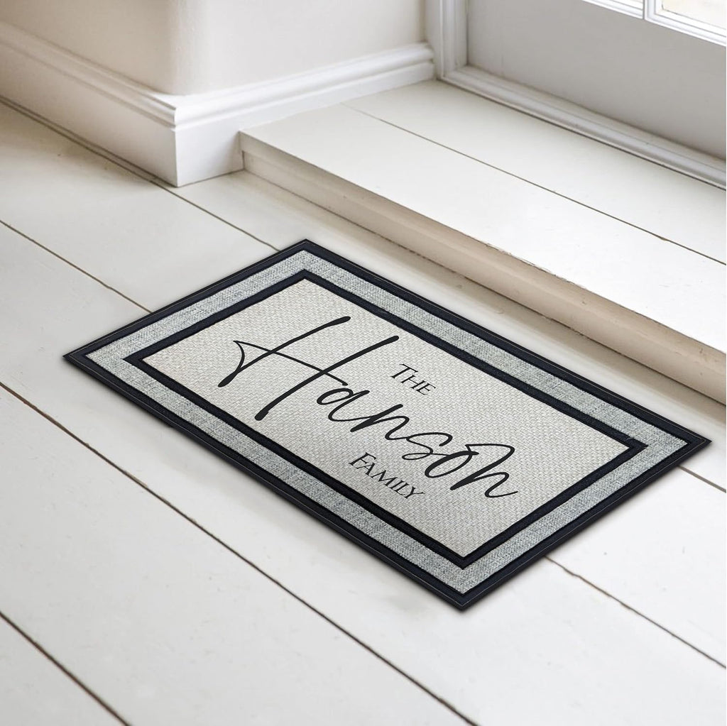 Personalized Monogram 18" x 30" Custom Doormat Door Mat for Front Door