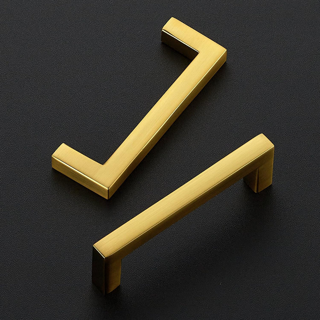 Gold Cabinet Handles Solid Cabinet Pulls, 3 Inch CC, 20 Pack