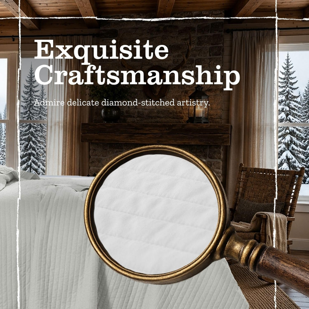 Quilt Bedding Set with Shams, Vintage Washed Soft Quilted Blanket Thin Comforter Lightweight Bedspread Coverlet
