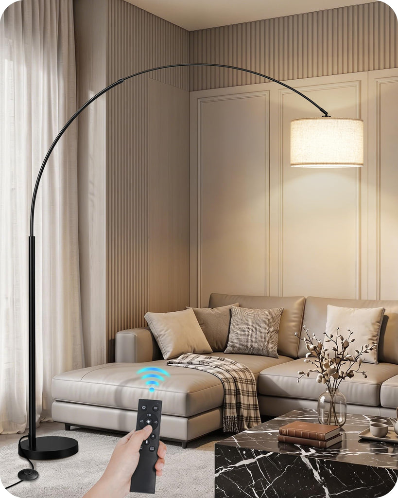 82" Tall Dimmable Arc Floor Lamp, Extra Large Arched lamp
