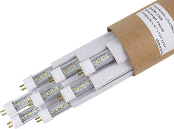 8 Pack 42W/4Ft LED T5 Tube with VegGrow+UV, Spectrums Replace F54T5HO Tube Directly to get Double Retrofit. (4F/42W