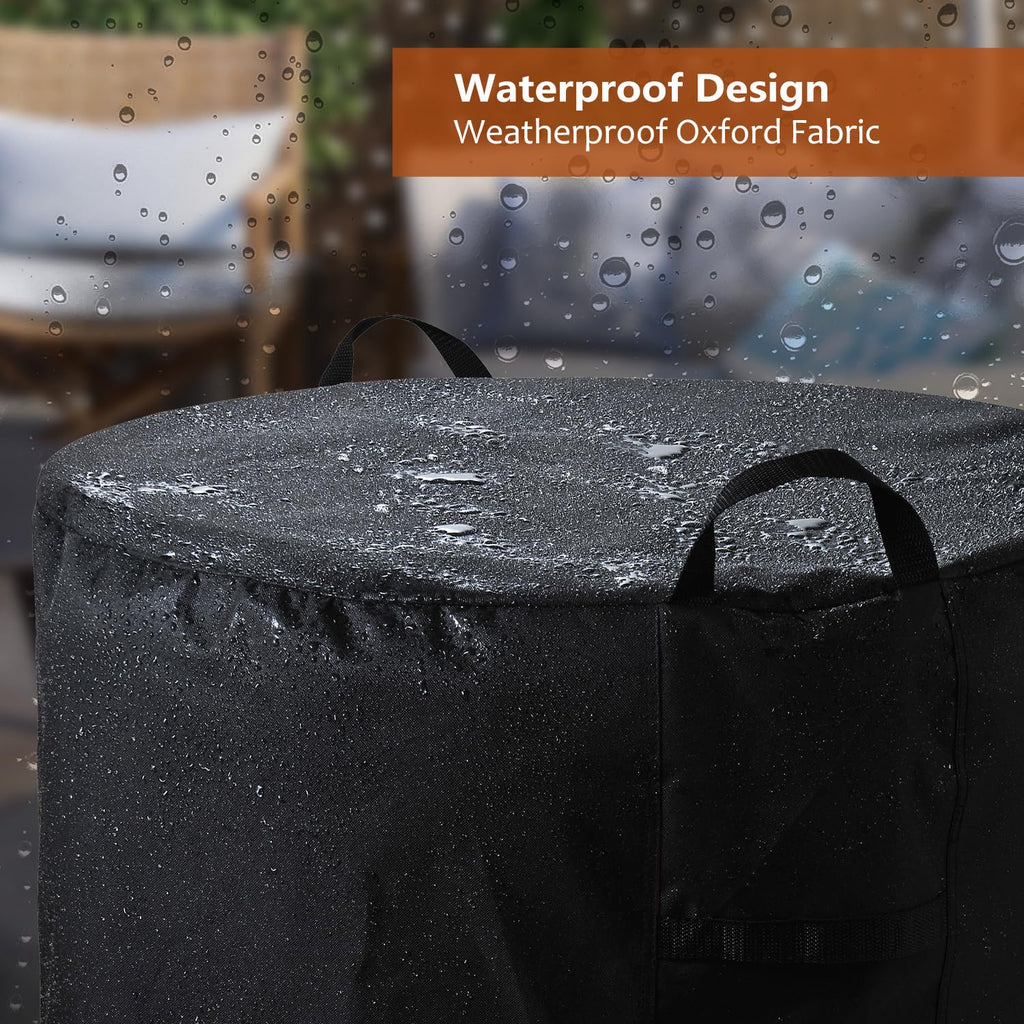 Fire Pit Cover Round for Yukon 27"-29", Waterproof