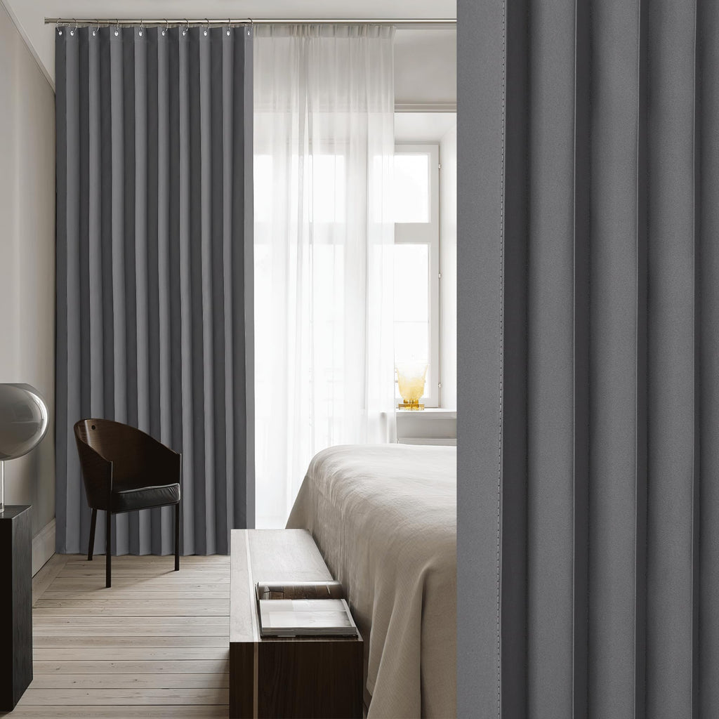 Blackout Curtain Valance for Small Windows, Accordion Style Short Door Curtains for Classroom Privacy, Thermal